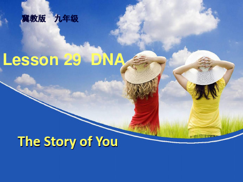 冀教版英语九年级 Unit5 Lesson29(2)DNA The Story of You