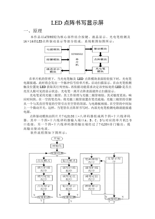 LED点阵书写显示屏