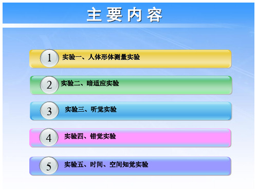 安全工程实验1-人机工程实验PPT