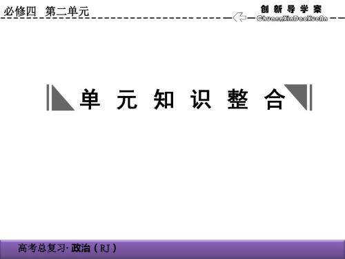 2020届高考政治总复习精品课件：单元知识整合(2)(必修4)