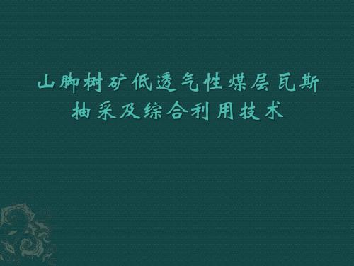 山脚树矿低透气性煤层瓦斯抽