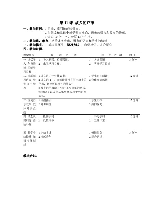 第11课 故乡的芦苇