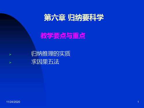 逻辑学第6章  归纳要科学.ppt