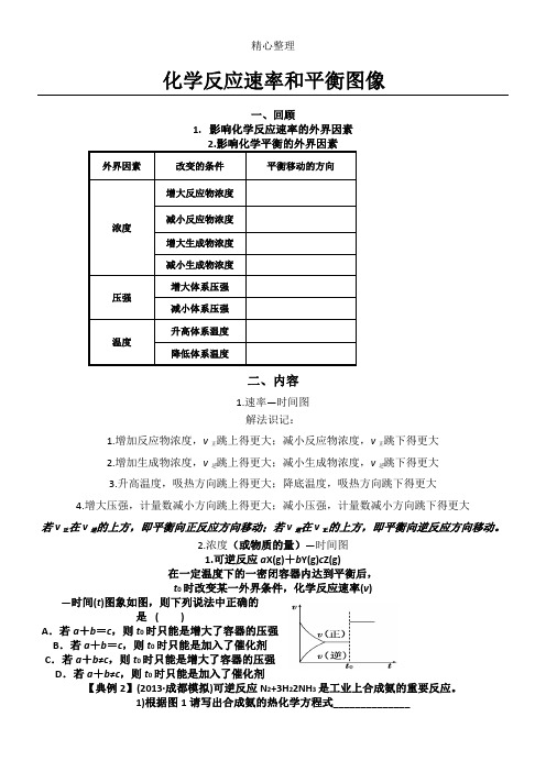 化学反应速率和平衡图像