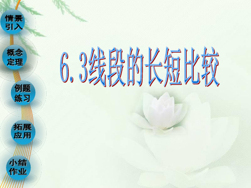 6.3线段的长短比较