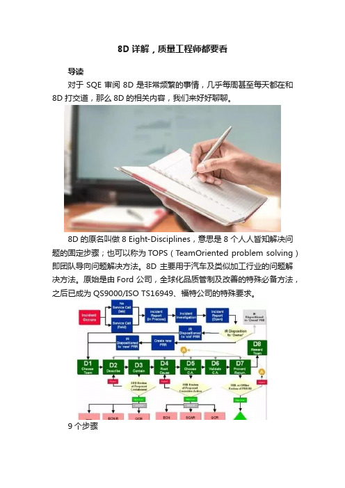 8D详解，质量工程师都要看