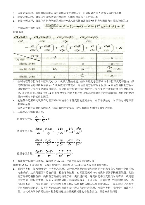 数值传热学总结