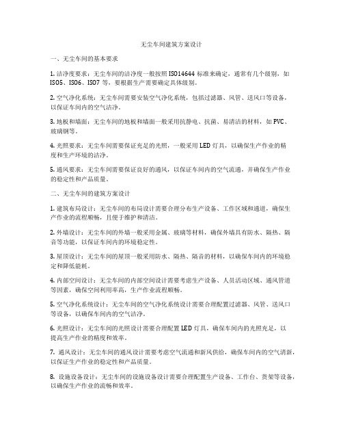 如何做无尘车间建筑方案设计