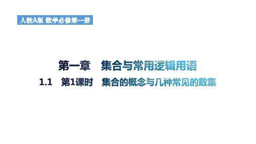 1.1集合的概念第1课时集合的概念与几种常见的数集课件高一上学期数学人教A版(1)