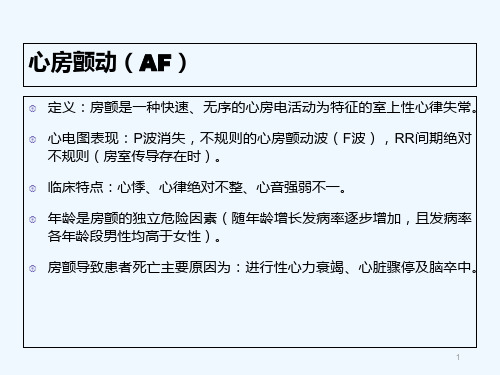 心房颤动简洁版PPT课件