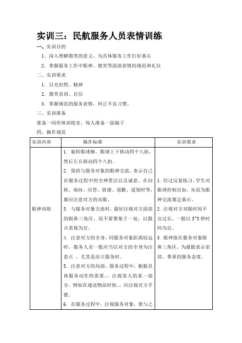 模块二实训方案1.4微笑目光