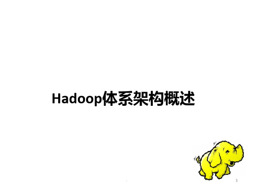 Hadoop体系架构概述备份PPT课件