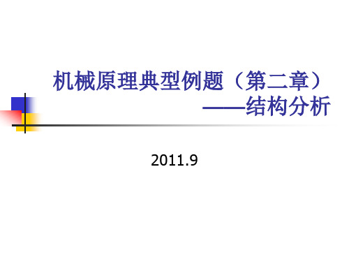 机械原理典型例题(第二章机构分析)10-13