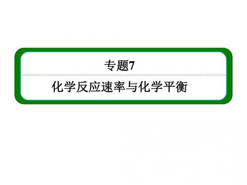 化学一轮复习(苏教版)课件：73 化学平衡的移动