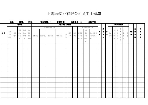 工资签收单1401-1 - 副本