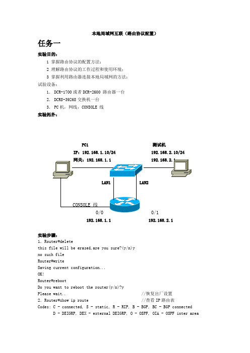 神州数码路由器配置