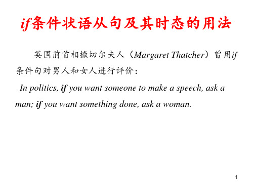if条件状语从句及其时态的用法ppt课件