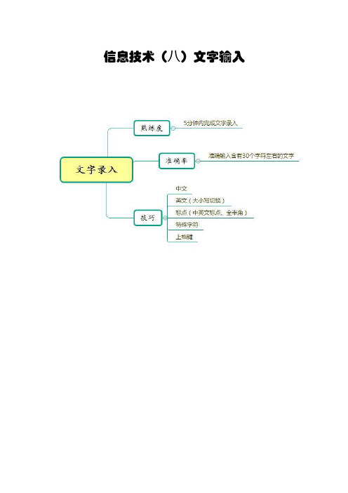 信息技术(八)文字输入