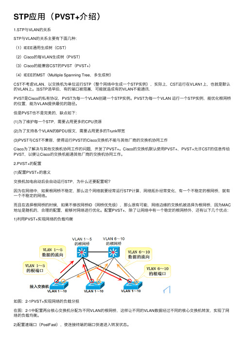 STP应用（PVST+介绍）