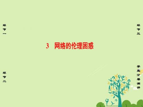 课堂新坐标2016_2017学年高中政治专题4面对科技进步的伦理引导3网络的伦理困惑课件