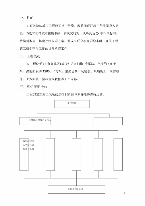 施工扬尘控制专项方案(南京)