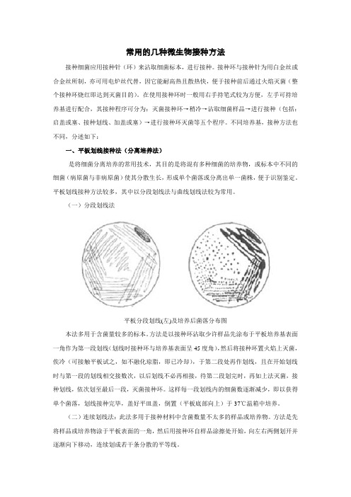 微生物菌种操作方法汇总