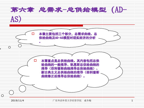 第六章总需求-总供给模型1