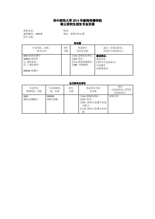 华中师范大学新闻传播学院  CCNU.doc