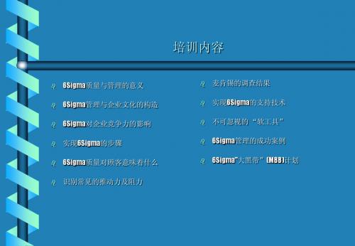 六西格玛(讲义一)
