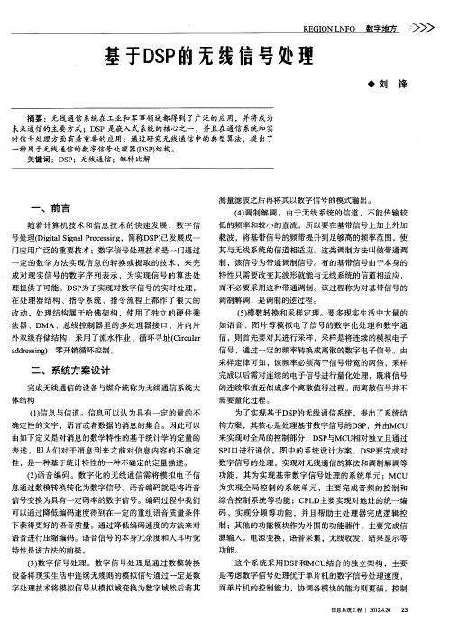 基于DSP的无线信号处理