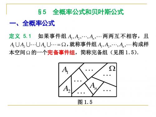 1-5全概率公式、贝叶斯公式