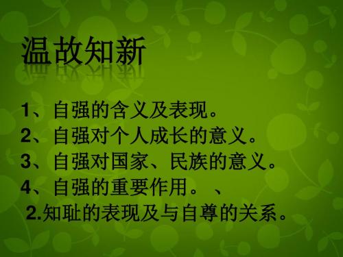 河北省平泉县第四中学七年级政治下册《第四课 第二框 少年能自.