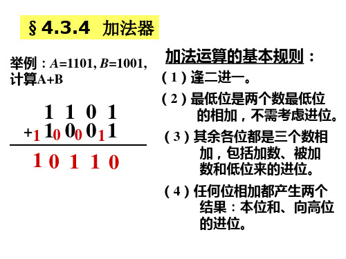 加法器 数值比较器 冒险竞争【VIP专享】