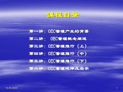 中国式执行海尔高绩效的OEC管理共53页文档