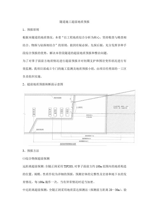 隧道施工超前地质预报