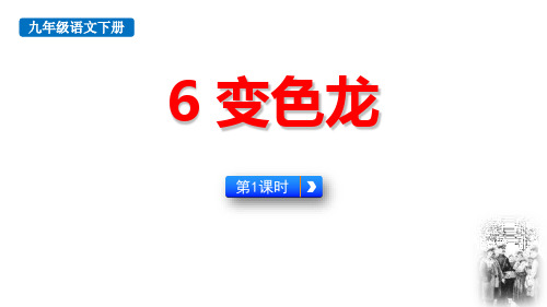 最新人教部编版初中语文九年级下册《变色龙第1课时》优质教学课件