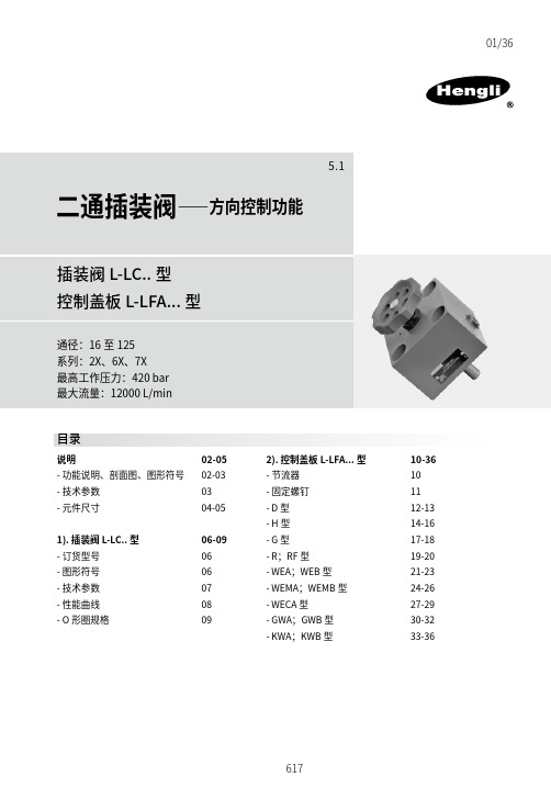 二通插装阀方向控制功能