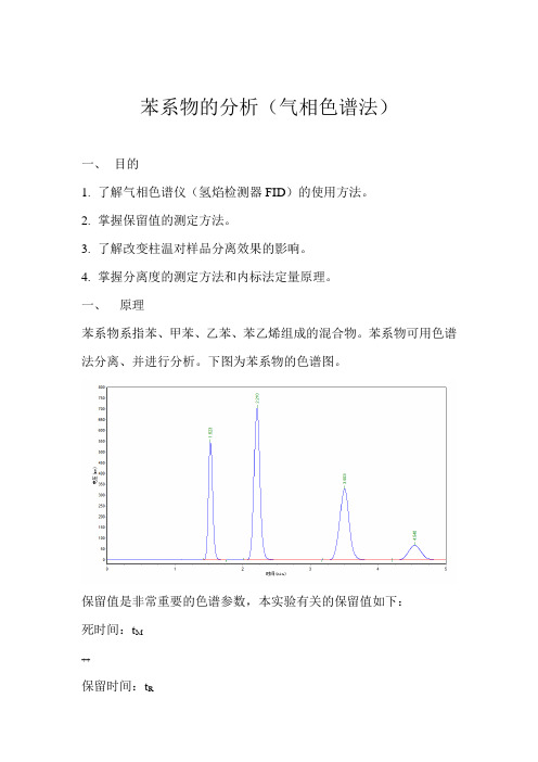 苯系物的分析