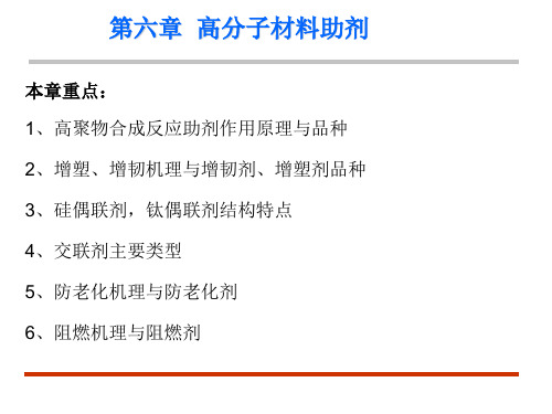 [所有分类]第六章  高分子材料助剂