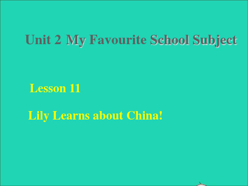 八上Lesson 11课件