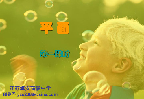 高二数学立体几何全套课件人教平面1