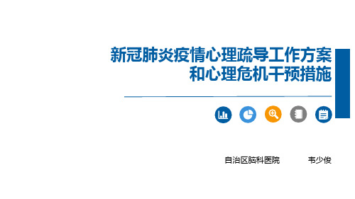 新冠肺炎疫情心理疏导工作方案和心理危机干预措施