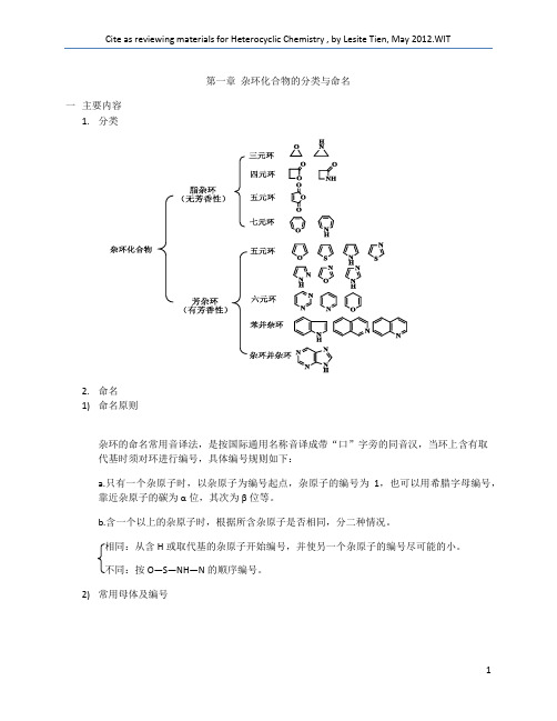 杂环化学