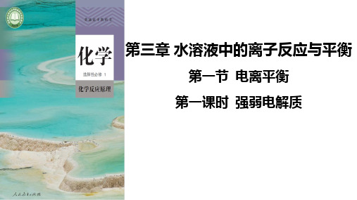 3.1.1强弱电解质+课件2024-2025学年高二上学期化学人教版(2019)选择性必修1+