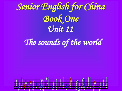 Unit11 The sounds of the worldPPT课件