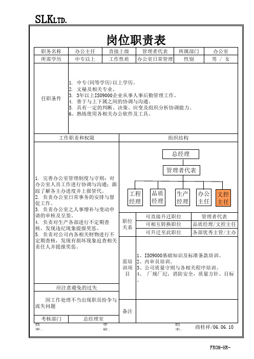 办公主任