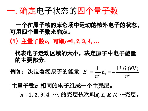 15-9  氢原子的量子理论简介