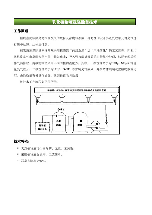 乳化植物液洗涤除臭技术