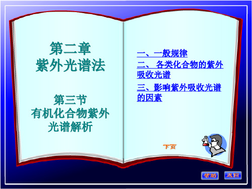 波谱分析第二章03,04有机化合物紫外光谱解析