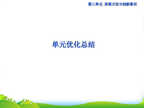 【优化方案】高中政治 第三单元单元优化总结 课件 新人教必修4 